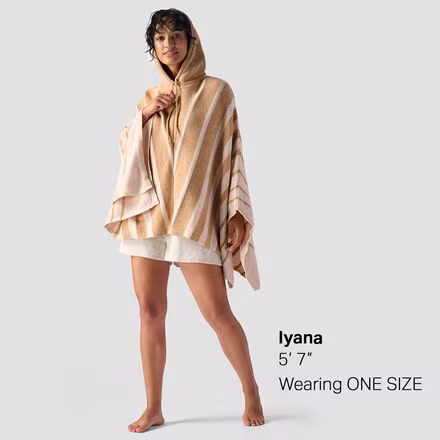 Striped Poncho - Women's