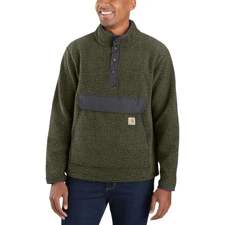 Relaxed Fit Fleece Snap Front Jacket - Men's