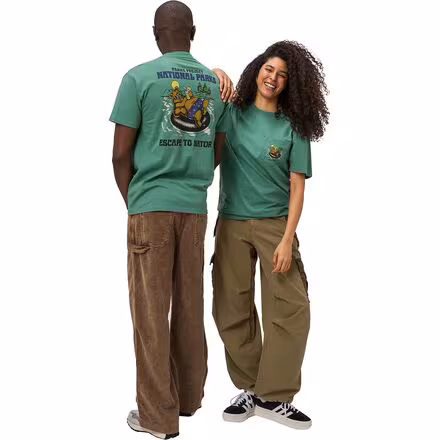 Escape To Nature Bear Float Pocket T-Shirt - Women's