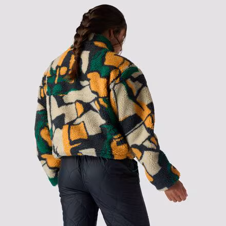 Printed Fleece 1/4-Zip Pullover - Women's