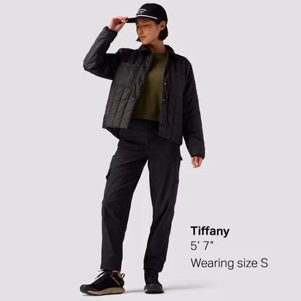 Oakbury Synthetic Quilted Shirt Jacket- Women's