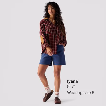 Cotton Canvas Workwear Short - Women's