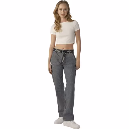 High Waisted Carpenter Pant + Belt - Women's