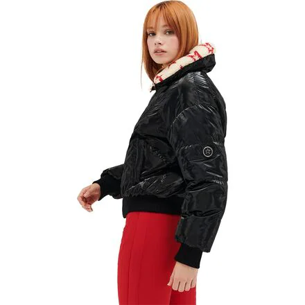 Reversible Metallic Shearling Jacket - Women's