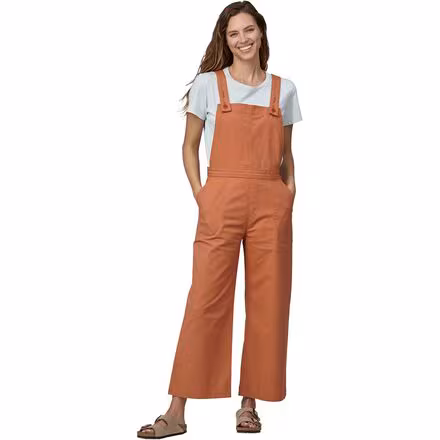 Stand Up Cropped Overalls - Women's