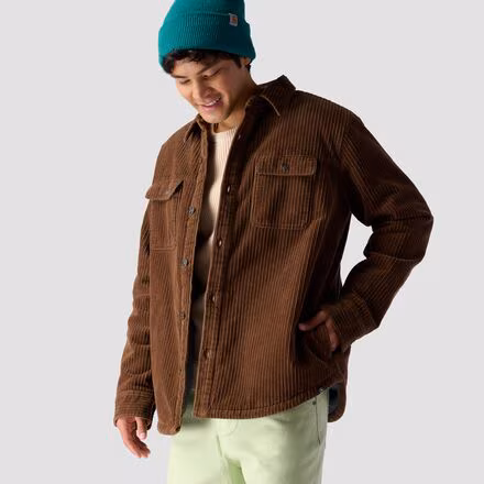 Corduroy High Pile Fleece Lined Shirt Jacket - Men's