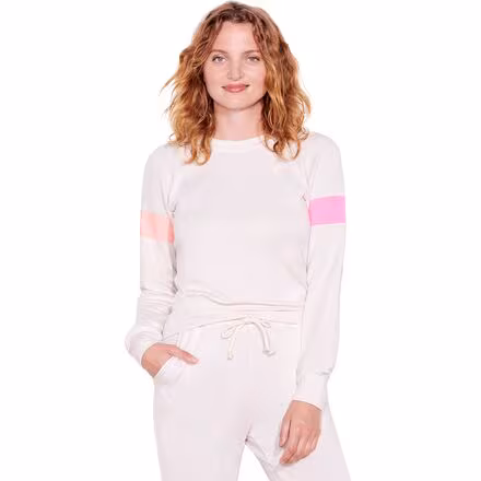 2 Tone Stripe Sweatshirt - Women's