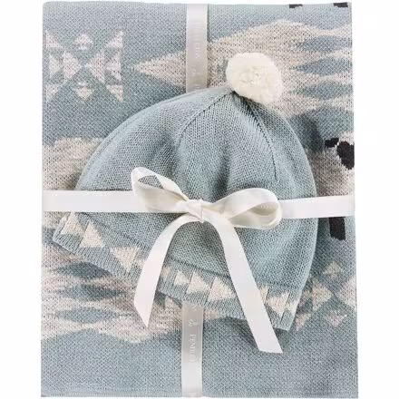 Knit Baby Blanket + Beanie - Infants'