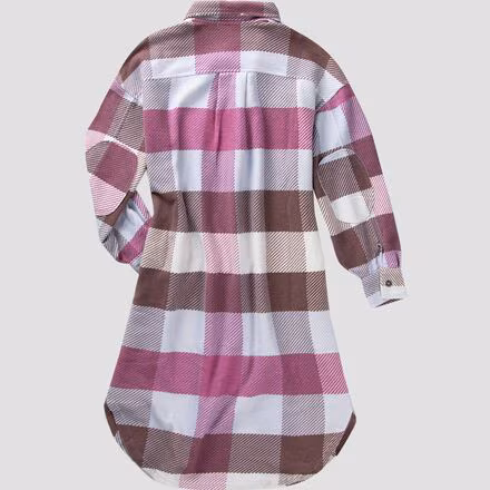 Plaid Long Ruby Coat - Women's