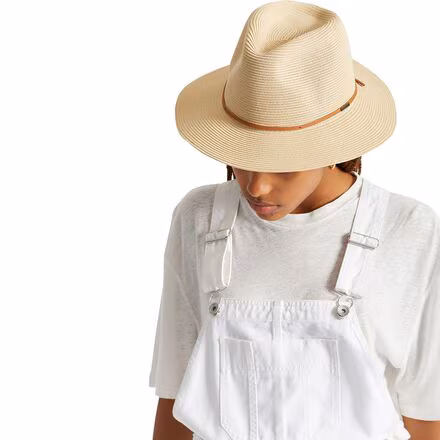 Wesley Straw Packable Fedora
