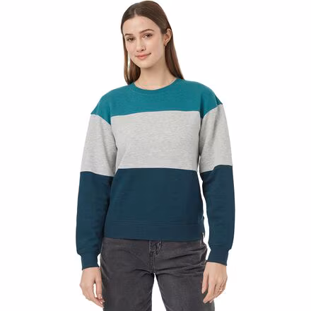 TreeFleece Blocked Crew Sweater - Women's