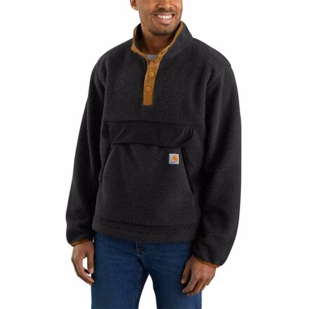 Relaxed Fit Fleece Snap Front Jacket - Men's