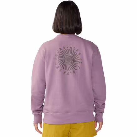 Spiral Pullover Crew Sweatshirt - Women's