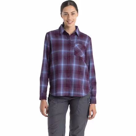 Merino 200 Dawnder Plaid Flannel Shirt - Women's