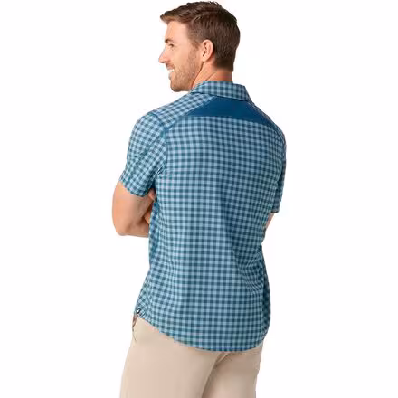 Printed Short-Sleeve Button Down Shirt - Men's