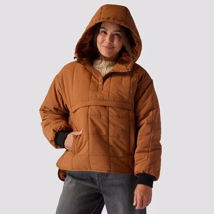 Quilted 1/2 Snap Pullover - Women's