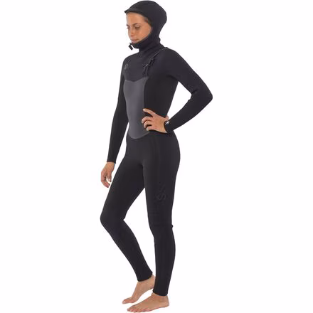 7 Seas 5/4mm Hooded Chest Zip Full Wetsuit - Women's