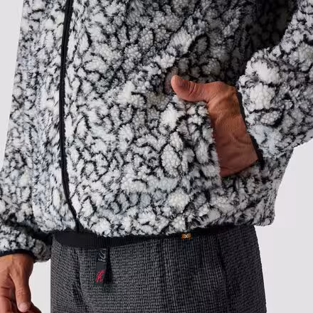 High Pile Printed Fleece Jacket - Men's