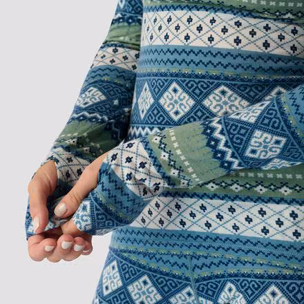 Spruces Print Lightweight Merino Crew - Women's