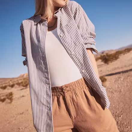 Easy Button Down Long-Sleeve Shirt - Women's