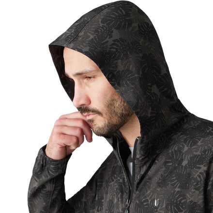 Solana Full-Zip Print Hooded Windbreaker Jacket - Men's