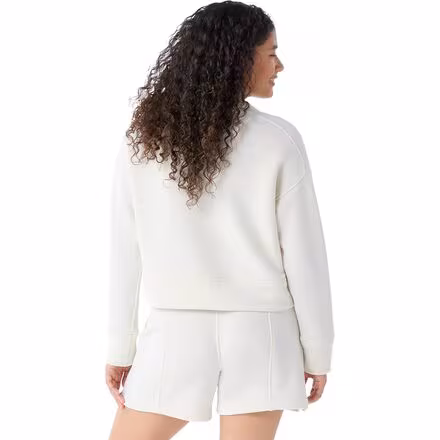 Recycled Terry Cropped Crew Sweatshirt - Women's