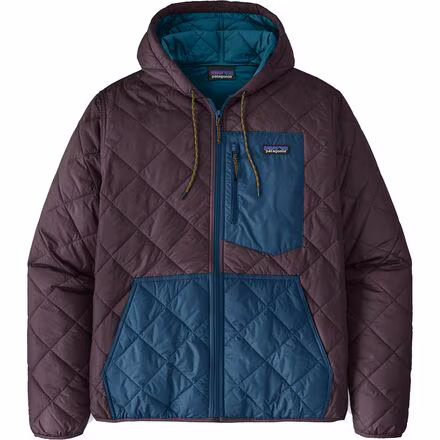 Diamond Quilted Bomber Hooded Jacket - Men's
