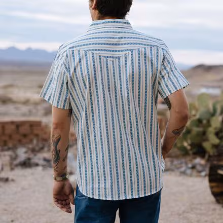 Serape Pearl Snap Short-Sleeve Shirt - Men's