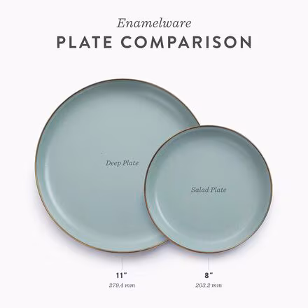 Enamel Plate Set of 2