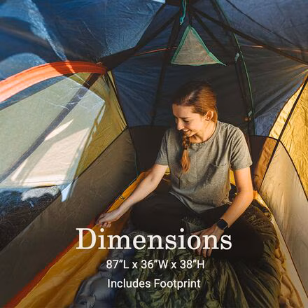 PEAK1 Backpacking Tent: 1-Person 3-Season