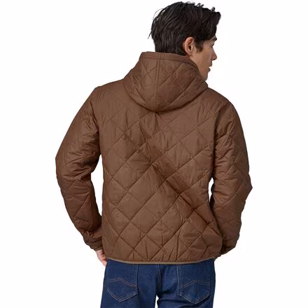 Diamond Quilted Bomber Hooded Jacket - Men's