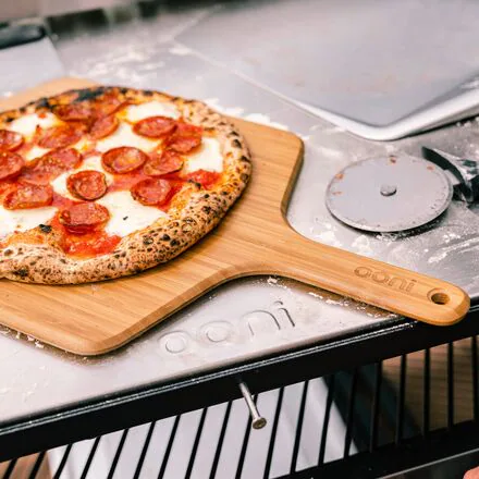 12in Bamboo Pizza Peel & Serving Board