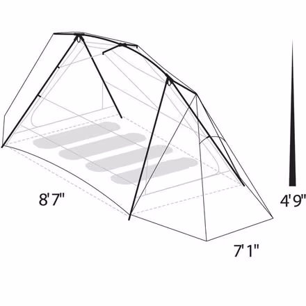 Timberline SQ 4XT Tent: 4-Person 3-Season