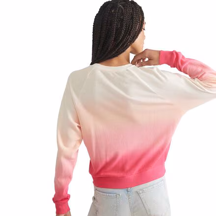Dip Dye Vintage Terry Crew Sweatshirt - Women's