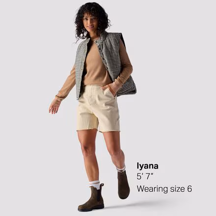 Cotton Canvas Workwear Short - Women's