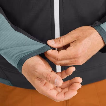 Fleece Rib Hooded Jacket - Men's