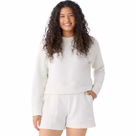 Recycled Terry Cropped Crew Sweatshirt - Women's