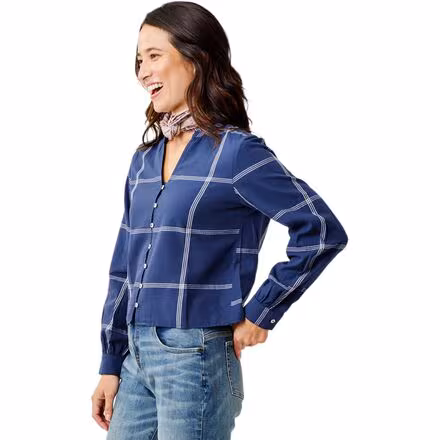 Reagan Twill Long-Sleeve Top - Women's