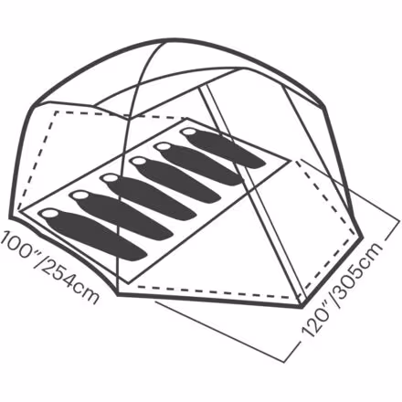 Space Camp Tent: 6-Person 3-Season