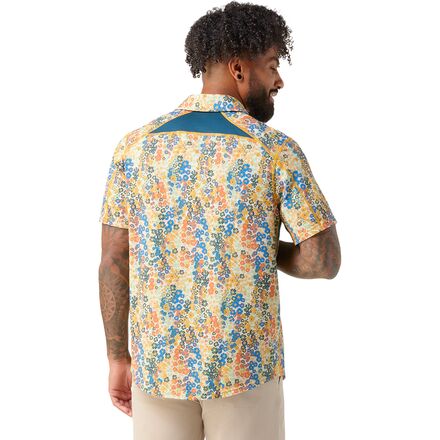 Printed Short-Sleeve Button Down Shirt - Men's
