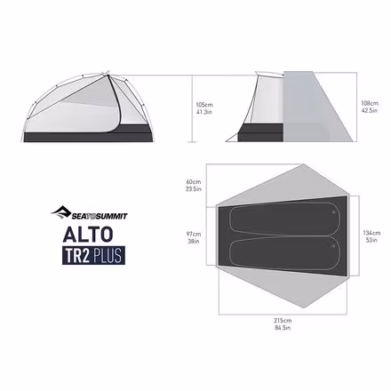 ALTO TR2 PLUS Tent: 2-Person 3-Season