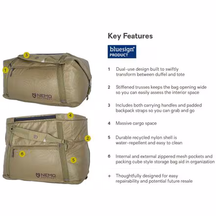 Double Haul Convertible Duffel 100L Bag