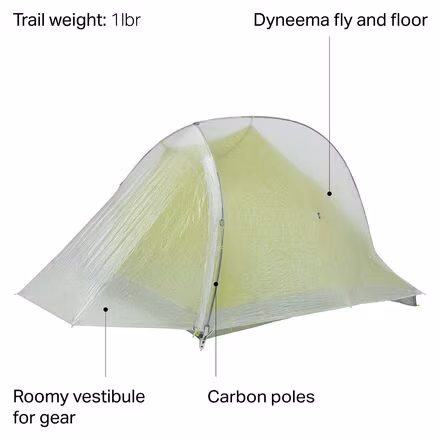 Fly Creek HV 1 Carbon Tent: 1-Person 3-Season