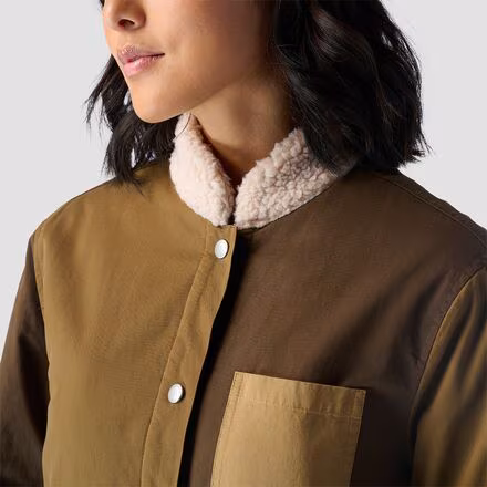 Patchwork Overcoat - Women's