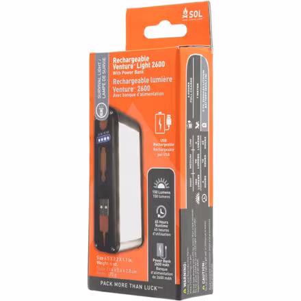 Venture Light 2600 Recharge + Power Bank