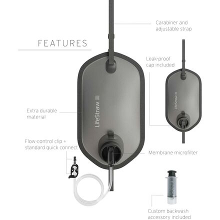 Peak Series Gravity Water Purifier System - 8L