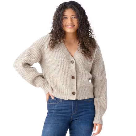 Cozy Lodge Cropped Cardigan Sweater - Women's