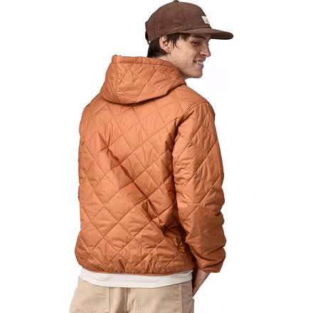 Diamond Quilted Bomber Hooded Jacket - Men's