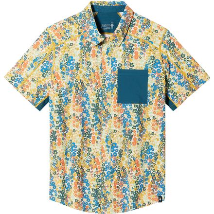 Printed Short-Sleeve Button Down Shirt - Men's