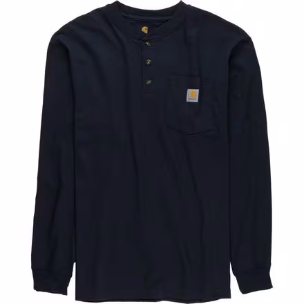 Workwear Pocket Long-Sleeve Henley Shirt - Men's